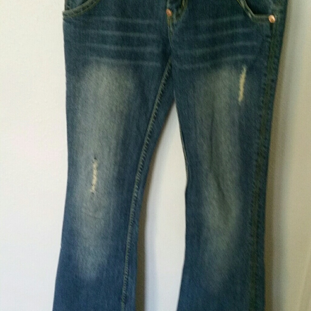 Hudson Distressed Boot Cut Jeans EUC Size 27 B3 - Picture 7 of 8